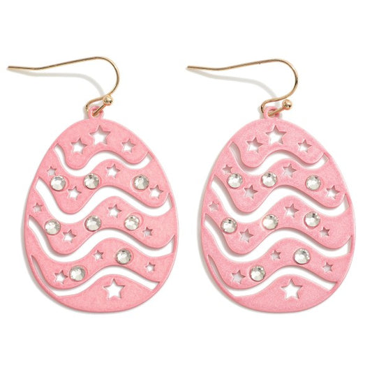 Blush Easter Egg Earrings