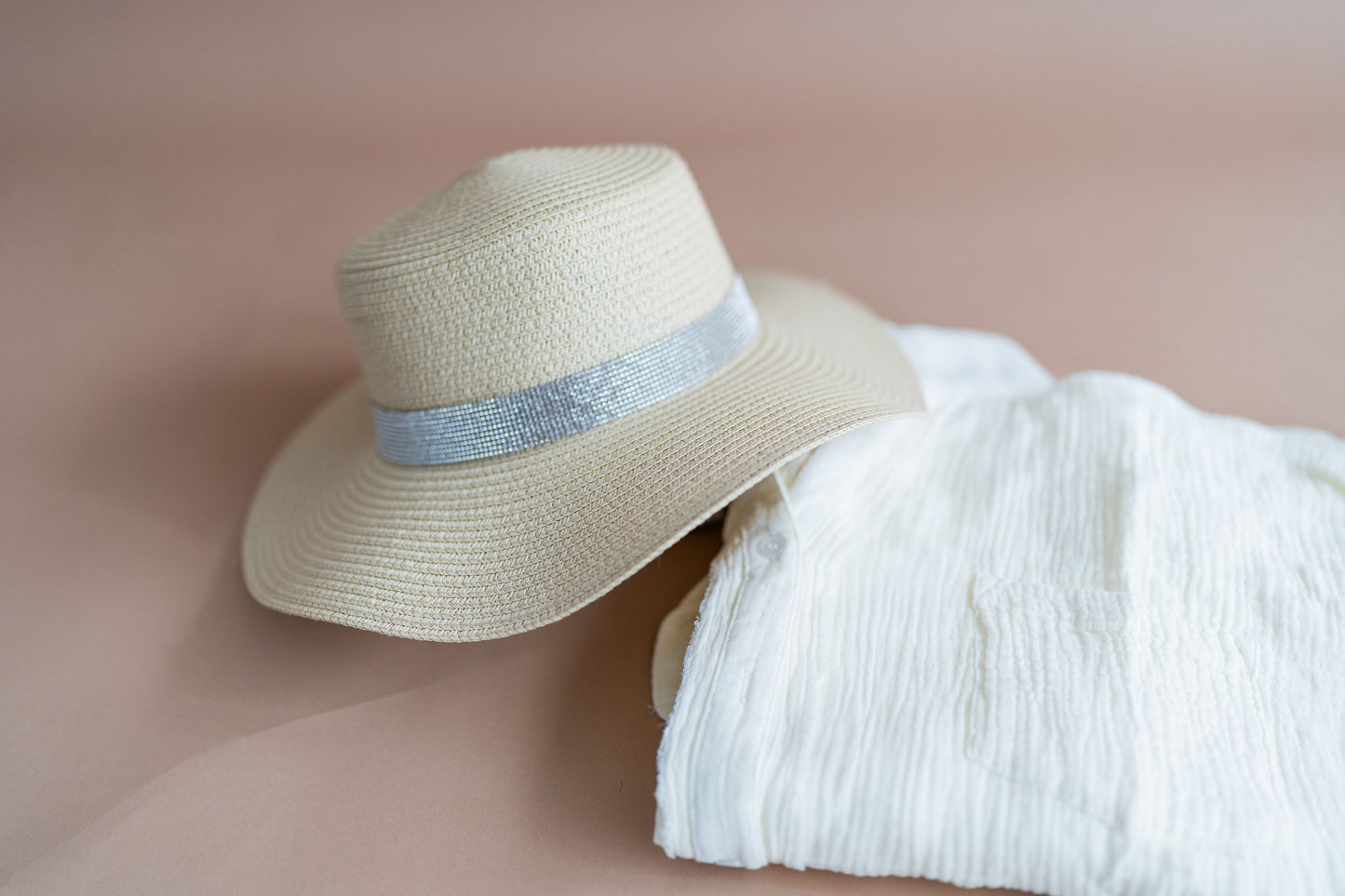 Beach Bling Straw Sun Hat