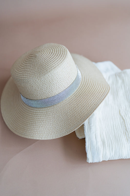 Beach Bling Straw Sun Hat