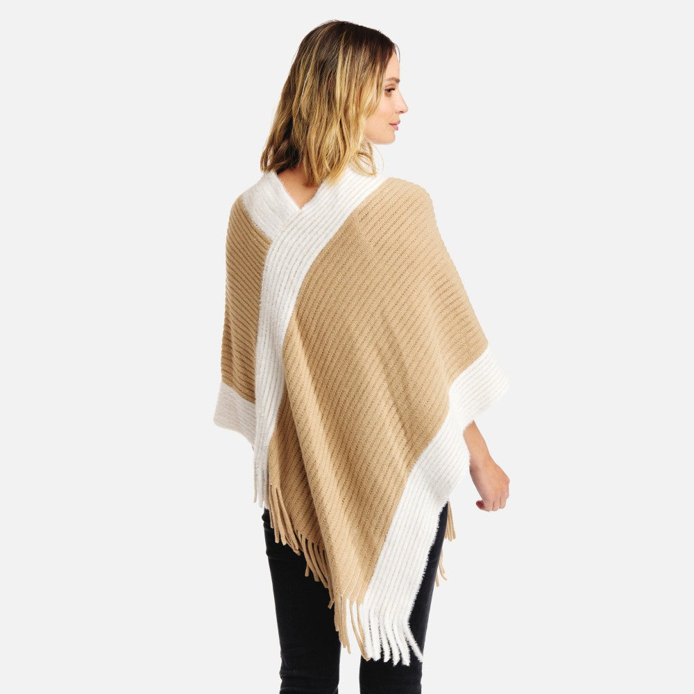 Caramel Cozy Chic Knit Poncho