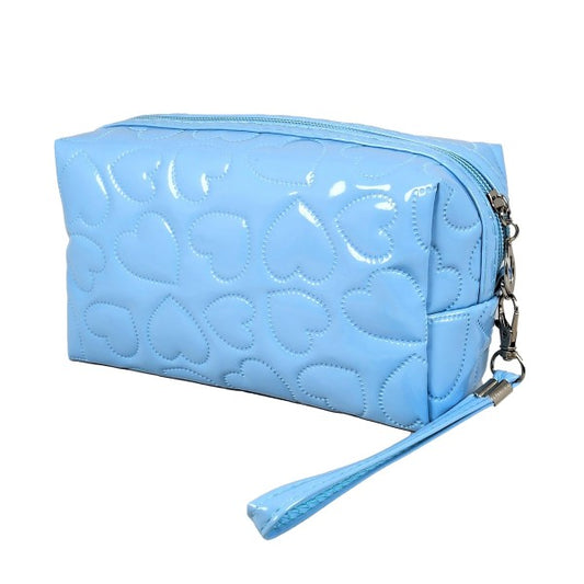 Blue Sweetheart Makeup Travel Bag